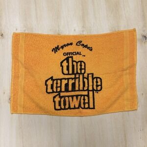 Pittsburgh Steelers Towel One Size Yellow NFL Football Myron Cope Terrible Towel